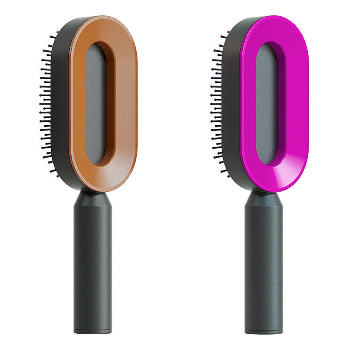 Self Cleaning Hair Brush For Women One-key Cleaning Hair Loss Airbag Massage Scalp Comb Anti-Static Hairbrush - Inas