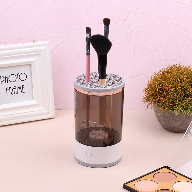 Women Eye Shadow Brush Cleaning Tool Portable Electric Makeup Brush Cleaner Machine With USB Charging Automatic Cosmetic Brush - Inas