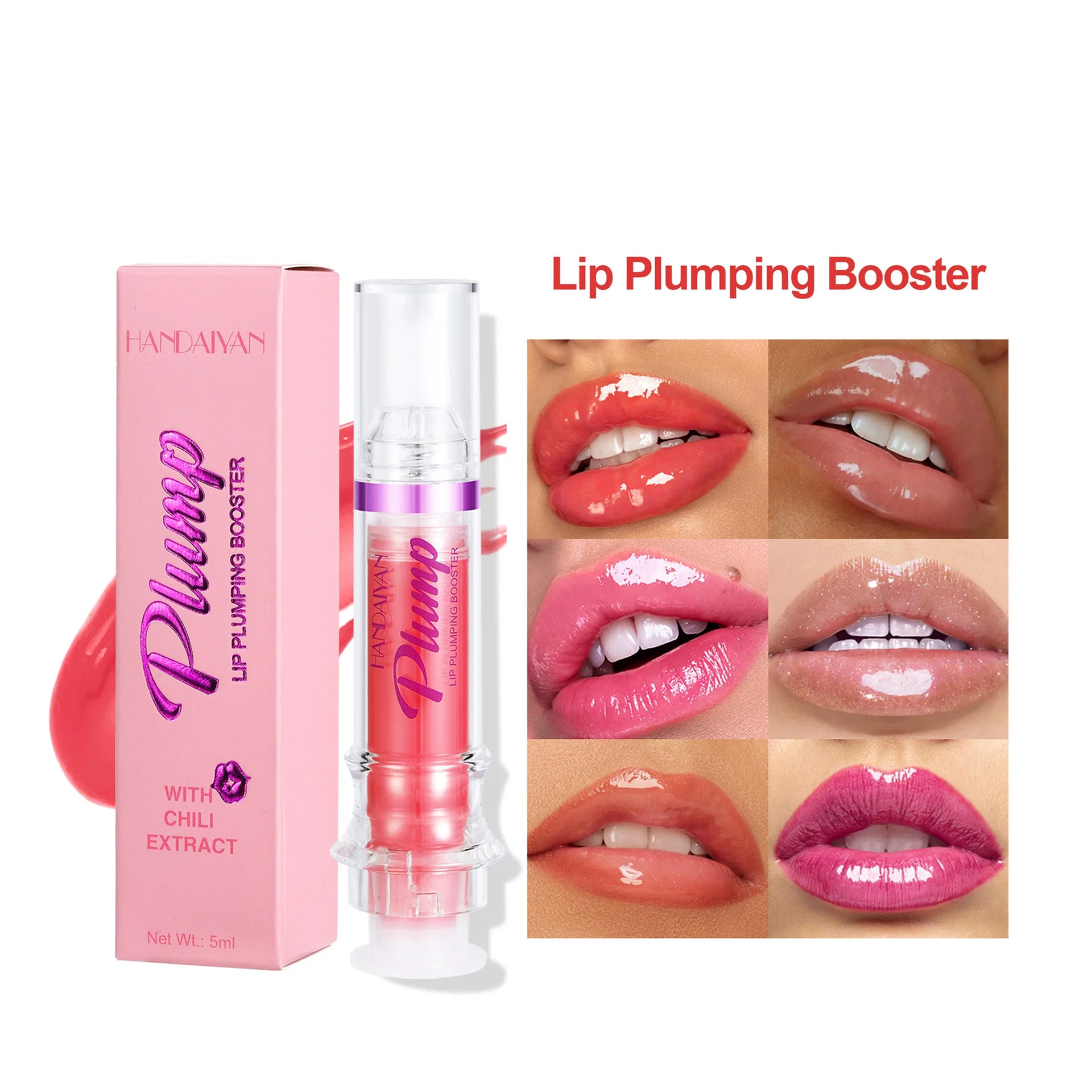New Tube Lip Rich Lip Color Slightly Spicy Lip Honey Lip Glass Mirror Face Lip Mirror Liquid Lipstick - Inas