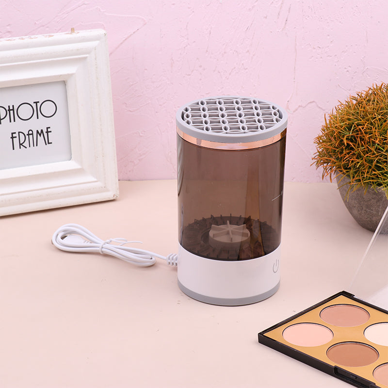 Women Eye Shadow Brush Cleaning Tool Portable Electric Makeup Brush Cleaner Machine With USB Charging Automatic Cosmetic Brush - Inas