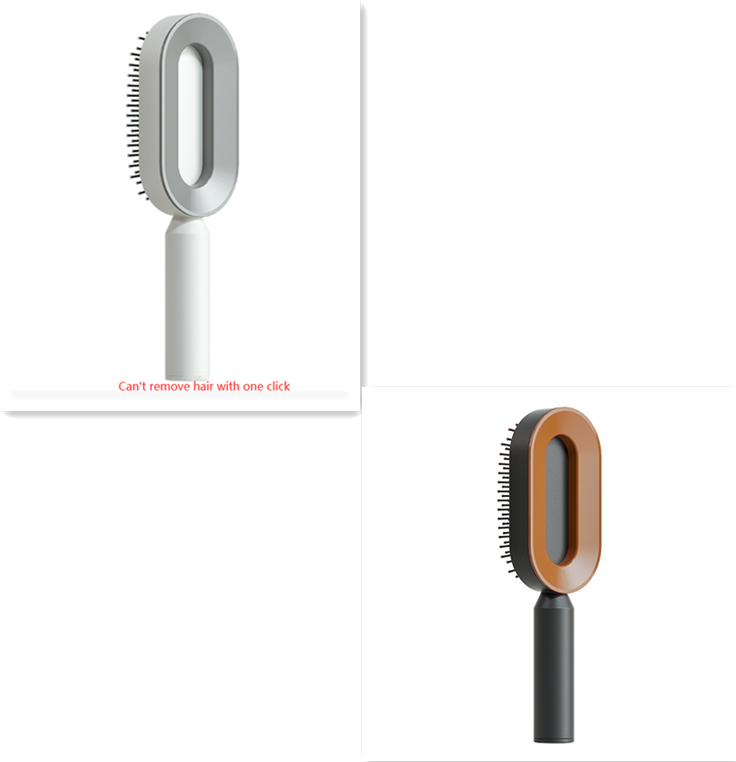 Self Cleaning Hair Brush For Women One-key Cleaning Hair Loss Airbag Massage Scalp Comb Anti-Static Hairbrush - Inas